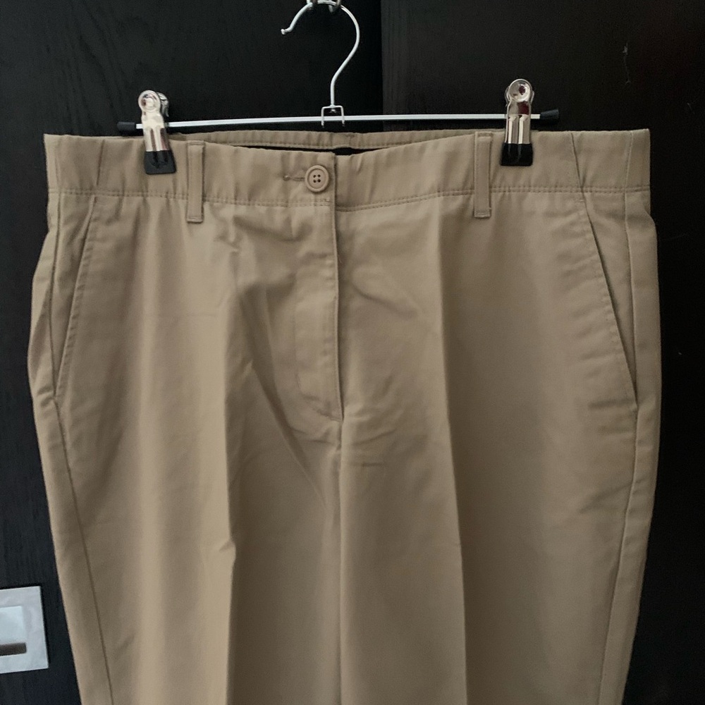 Lands' End Tan Straight Leg Jeans classic khaki NEW!
